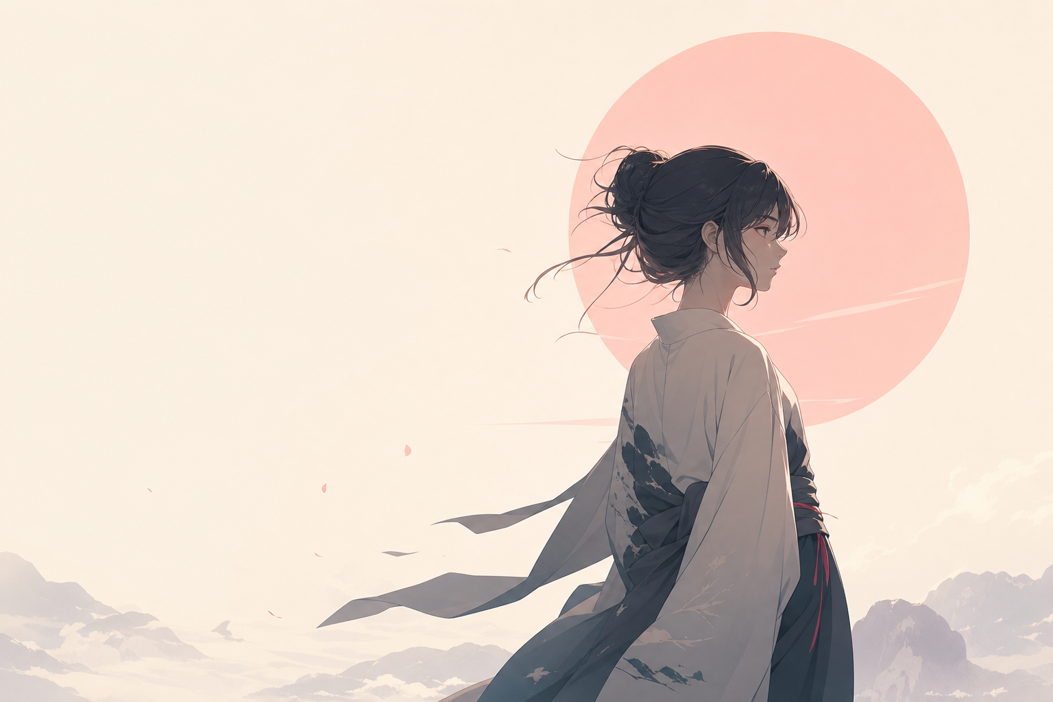 桌面和角色草图插画